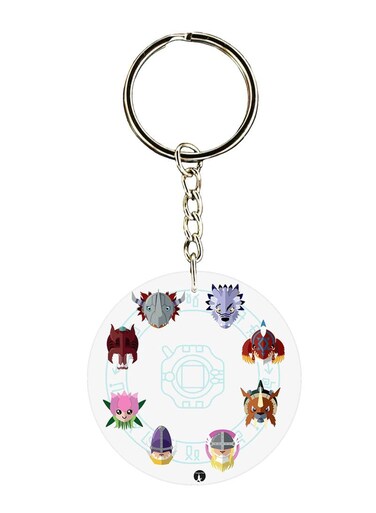 Anime Digimon Printed Keychain