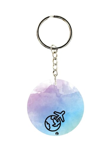 Globe Flight Printed Keychain
