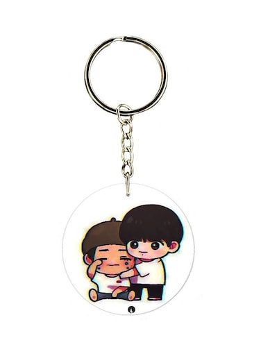 Cartoon Character Printed Keychain