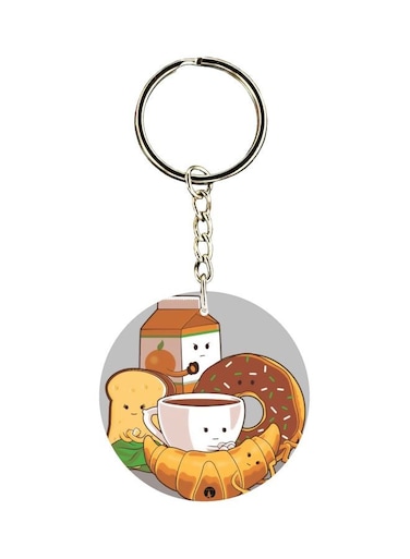 Double Sided Cartoon Printed Keychain