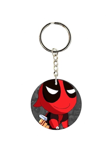 Cartoon Themed Single Sided Keychain