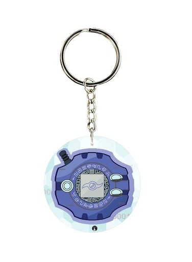 Anime Digimon Double Side Printed Keychain