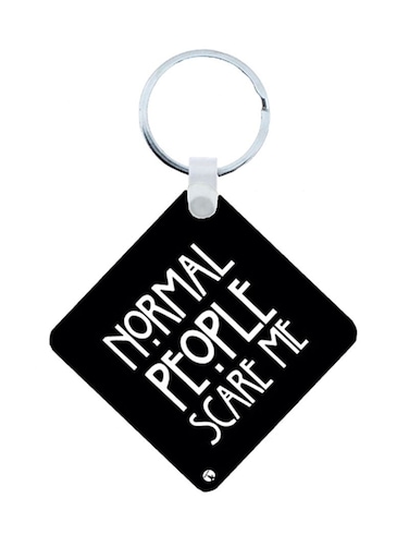 English Phrases Wooden Keychain