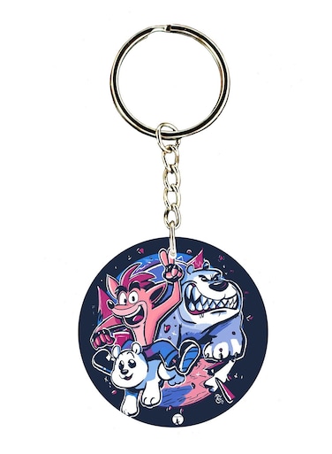 Crash Double Side Printed Keychain