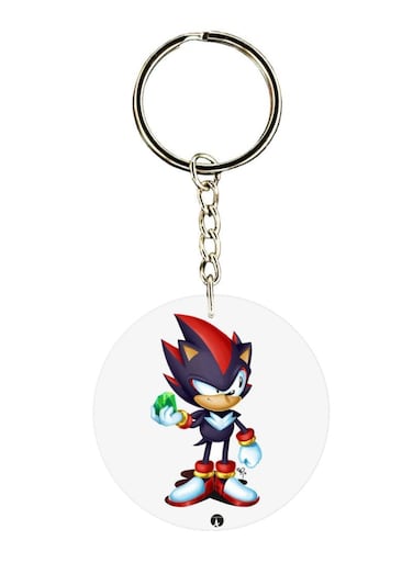 Double Sided Sonic Printed Keychain