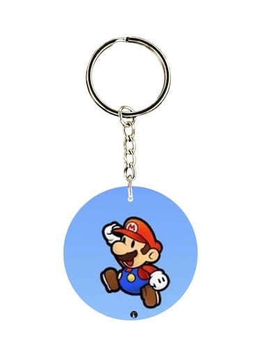 Super Mario Dual Sided Keychain