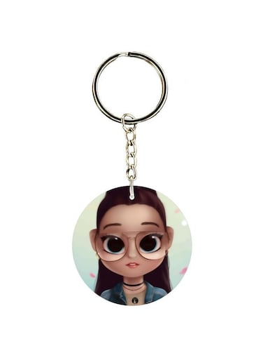 Cartoon Themed Single Sided Key Chain