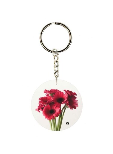 Flowers Printed Keychain