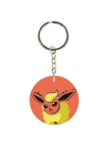 Cartoon Themed Single Sided Keychain