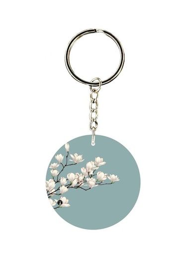 Flower Printed Keychain