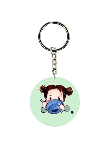 Printed Single Sided Keychain