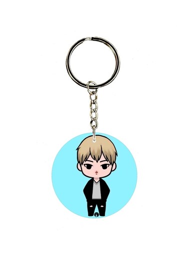Cartoon Boy Printed Keychain