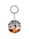 Sunset With Bird Printed Keychain