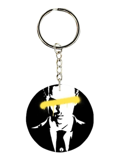 Double Sided TV Show Sherlock Printed Keychain