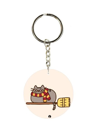 Cat Printed Keychain
