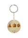 Bee Printed Dual Sided Keychain