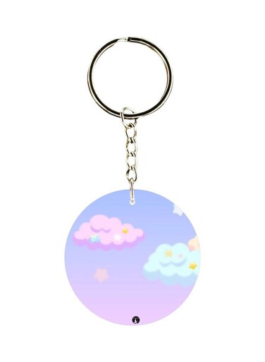 Printed Plastic Keychain