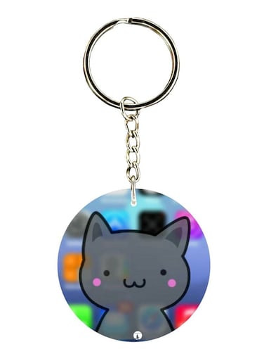 Cat Printed Keychain