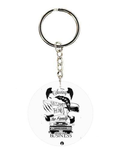 The TV Show Supernatural Double Side Printed Keychain