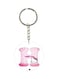 H Letter Cartoon Themed Dual Sided Keychain