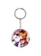 Cartoon Girl Printed Dual Sided Keychain
