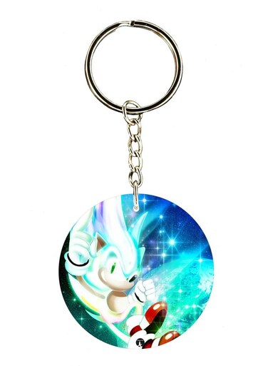 Sonic Printed Keychain