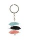 Feathers Printed Single Sided Keychain