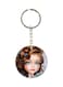 Double Sided Girl Printed Keychain