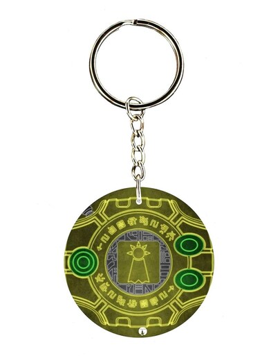 Double Side Anime Digimon Printed Keychain