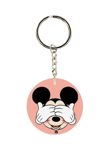 Mickey Mouse Printed Double Sided Keychain
