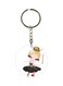 Dancing Girl Printed Keychain