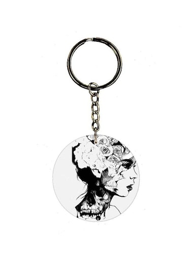 Girl Printed Double Sided Keychain