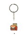 Burger Printed Double-Sided Keychain