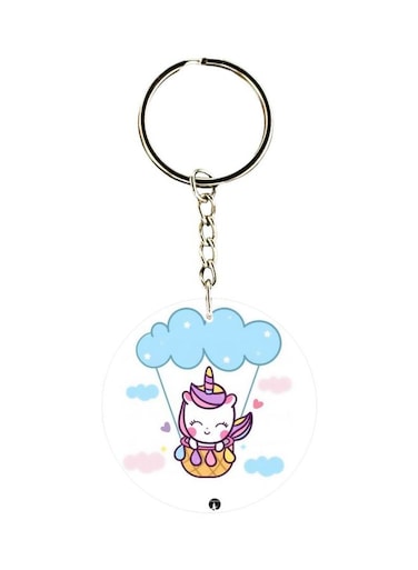Cartoon Printed Pocket Keychain
