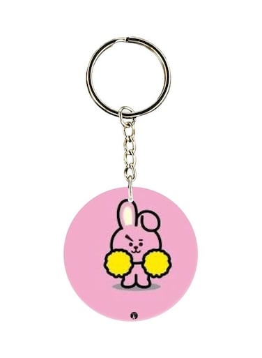Cartoon Themed Dual Sided Keychain