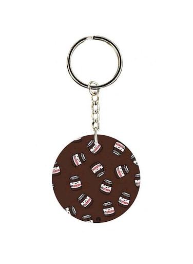Double Sided Nutella Printed Keychain