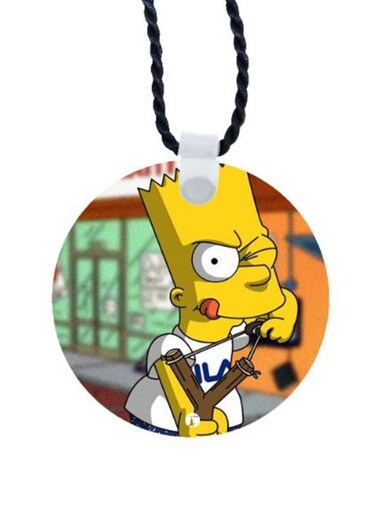 Simpsons Printed Car Mirror Pendant