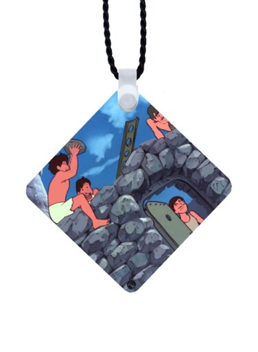 Adnan And Lina Printed Car Mirror Pendant