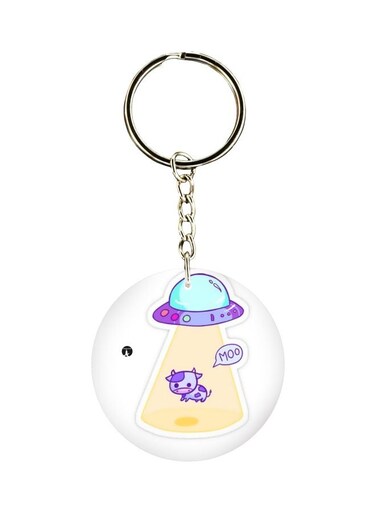 Cartoon Themed Single Sided Keychain