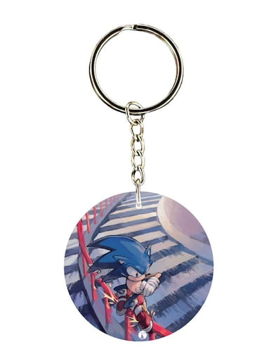 Sonic Printed Keychain