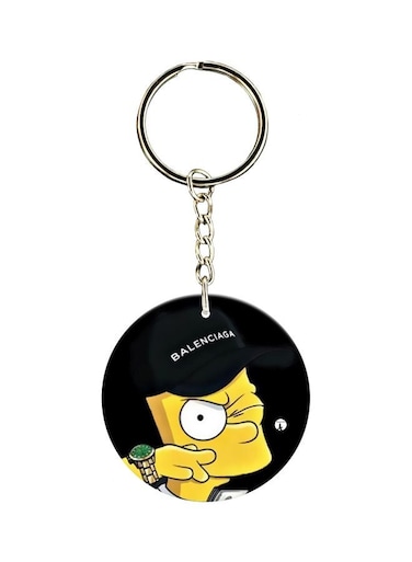 Double Sided Cartoon Printed Keychain