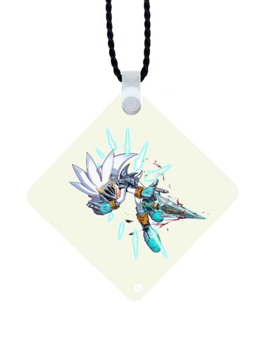 Sonic Printed Car Mirror Pendant