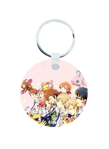 Digimon Anime Wooden Keychain