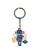 Cartoon Themed Single Sided Keychain