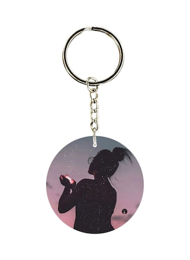 Human Figure Printed Keychain