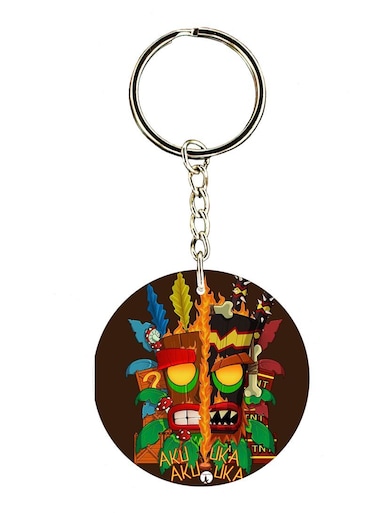 The Video Game Crash Double Side Printed Keychain