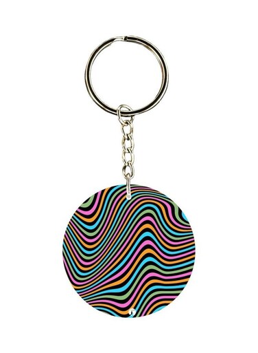 Printed Plastic Keychain