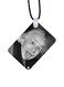 Albert Einstein Printed Car Mirror Pendant