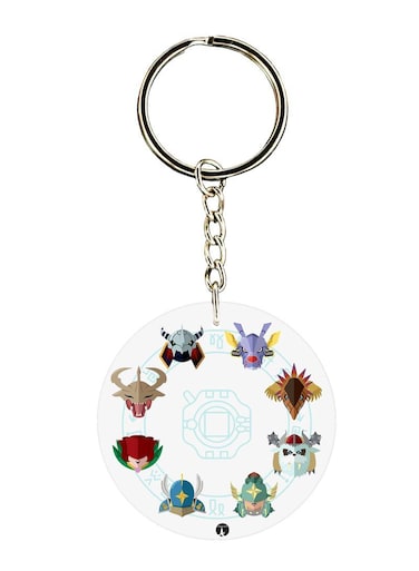 The Anime Digimon Printed Keychain