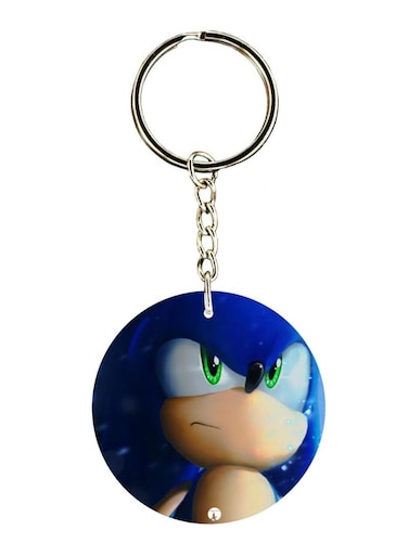 Double Sided Sonic Printed Keychain
